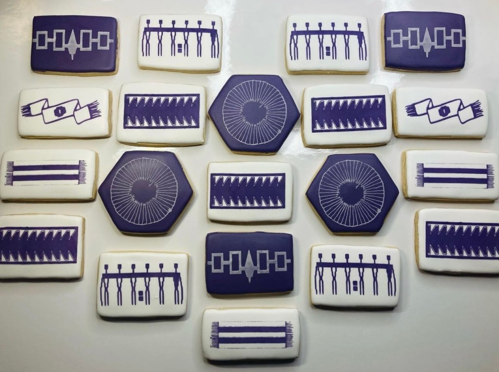 Sugar cookies with Haudenosaunee-inspired icing